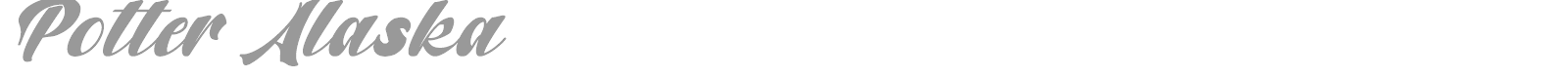 Potter Alaska font preview